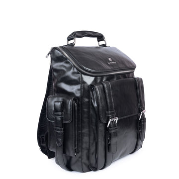 Ferrara Brown Vegan Leather Backpack